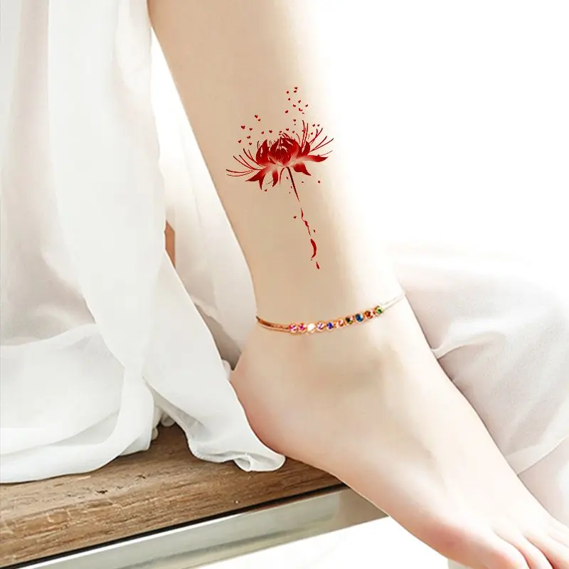 Miếng Dán Hình Xăm Bianhua, Không Thấm Nước, Dành Cho Nữ, Lâu Trôi, Cô Gái Gợi Cảm, Thích Hợp Cho Xương Đòn, Mắt Cá Chân Và Chân, Miếng Dán Mô Phỏng, Mới Cho Năm 2025