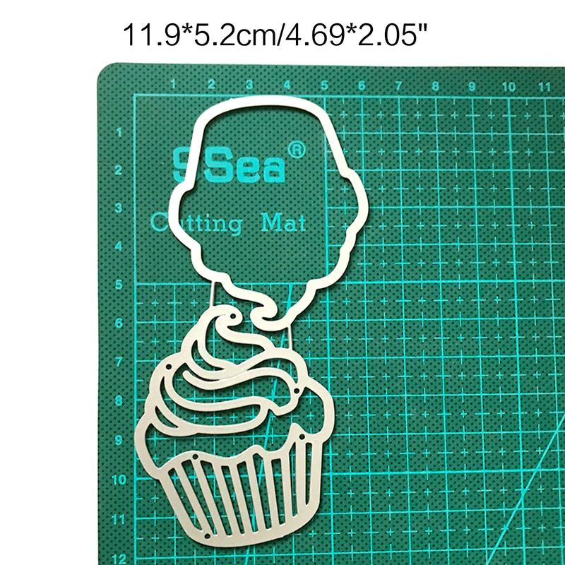 Product Introduction of Cupcake Shaker Cutting Dies Stencil Scrapbooking DIY Album Stamp Paper Card for Handmade Greeting Cards Embossing Decor 0