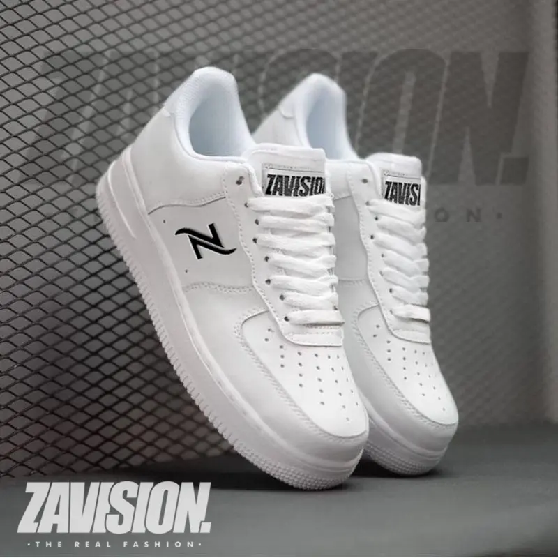 ZAVISION sepatu pria wanita sepatu fashion sepatu joging sepatu olahraga sneakers fashionable panarybody shoes bisa cod size 37-44 original Z-14 Casual Kerja Merah Karet Running Sport