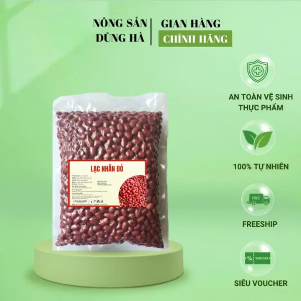 Lạc Nhân Đỏ (Đậu Phộng Đỏ) Date Mới Không Hôi Không Mốc Bao Ngon - Food