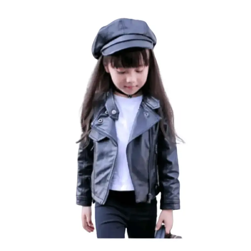 Jaket kulit anak perempuan Kulit Sintetis Premium Fashion 0