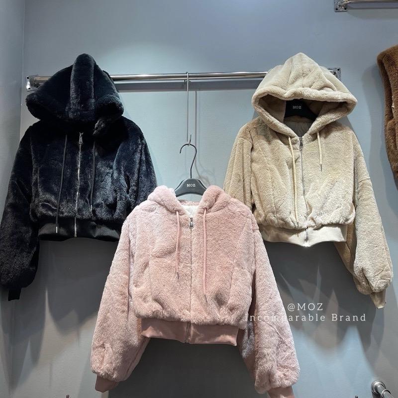 Product Introduction of Áo khoác lông dáng lỡ bo chun 5