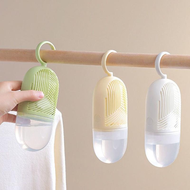 Hộp khử ẩm quần áo, thiết kế đơn giản và có thể tái sử dụng, chống nấm mốc, gói hút ẩm Treo, chống ẩm, với bộ thu nước và móc, bẫy ẩm, cho tủ quần áo, tủ và tủ quần áo 1
