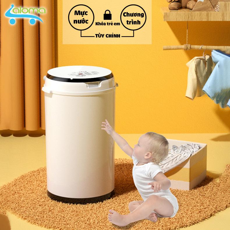   Miễn phí vận chuyển  Máy giặt mini XQB-35 tự động hoàn toàn giặt 4.5kg quần áo Làm Sạch áo trắng đồ lót đồ cho bé có tia UV khử khuẩn - BH 1 năm 