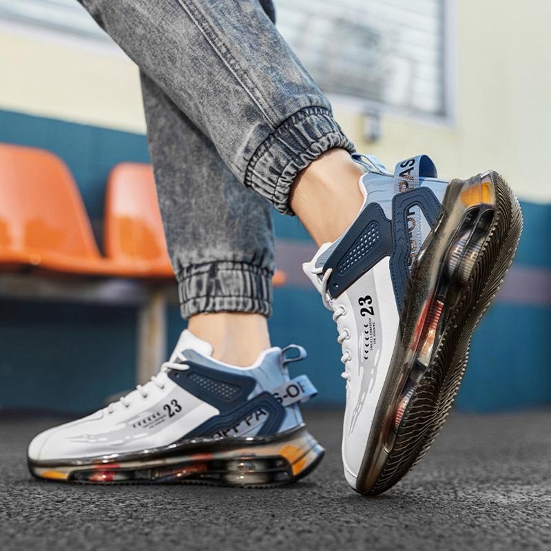 Product Introduction of Fashionable Men's Shoes: Air Cushioned Sneakers for Casual and Sports Shock-absorbing Sports Versatile Running Shoes Athletic Trainers 3