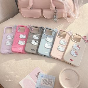 Ốp Mèo, Thiết Kế Hình Nơ Lấp Lánh 3D, Dành Cho Apple iPhone 16, iPhone 15 Pro Max Và iPhone 13 Và 14, Được Làm Bằng Chất Liệu Silicon