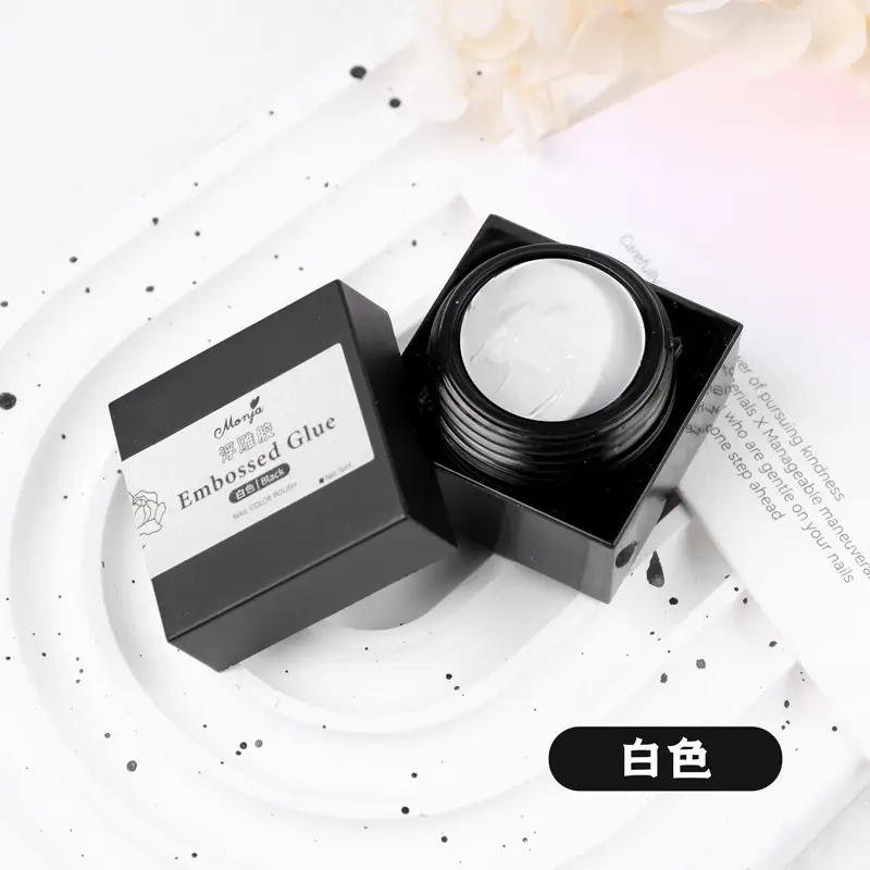 Monja Embossed Glue Gel for Embossed Design Gel Nail Art 5g 2