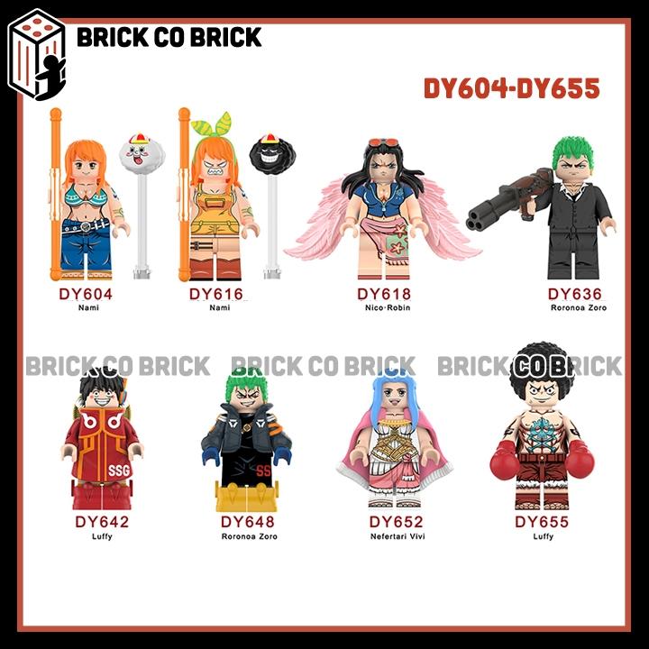 One Piece Đồ chơi Lắp ráp Nhân vật Luffy Wano Roronoa Zoro Mô hình Nami Nico Robin Vivi DY604-DY655