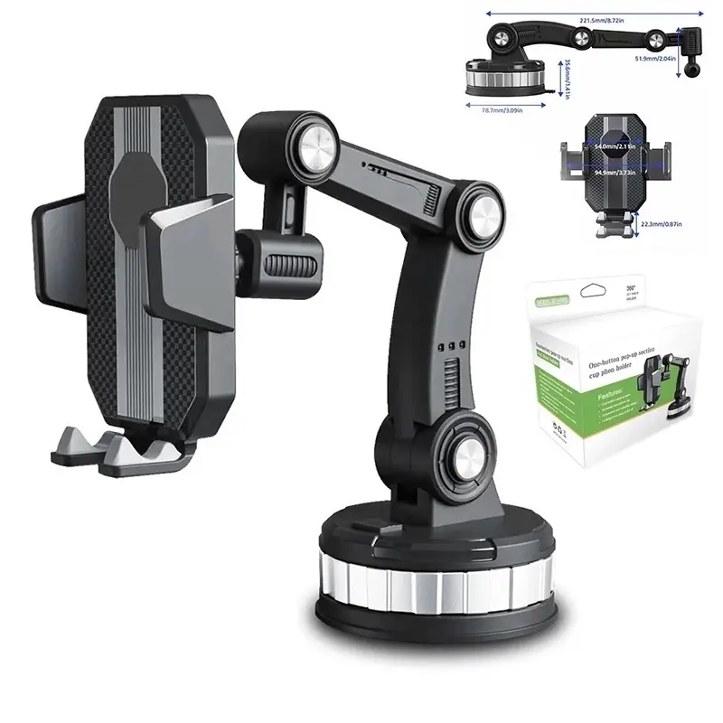 Giá Đỡ Điện Thoại Di Động Đa Năng Xoay 360 Độ Cao Cấp - Phụ Kiện Phụ Tùng xe hơi kẹp điện thoại