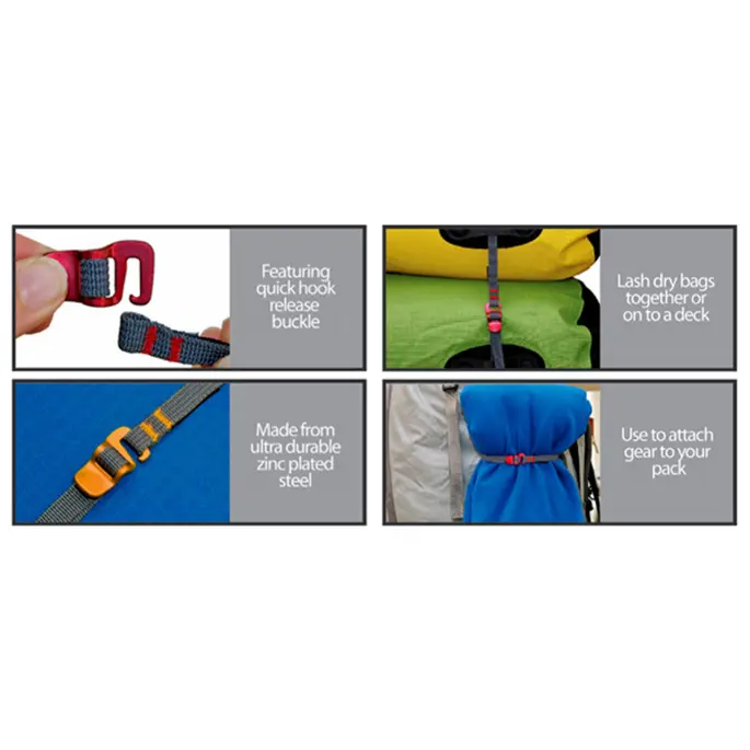 Strap Tali Pengikat Barang Camping Rope Metal Quick Hook - BC098K - Multi-Color 5