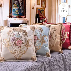EvyThing Sarung bantal Sofa Mewah kualitas PREMIUM IMPOR 48x48CM