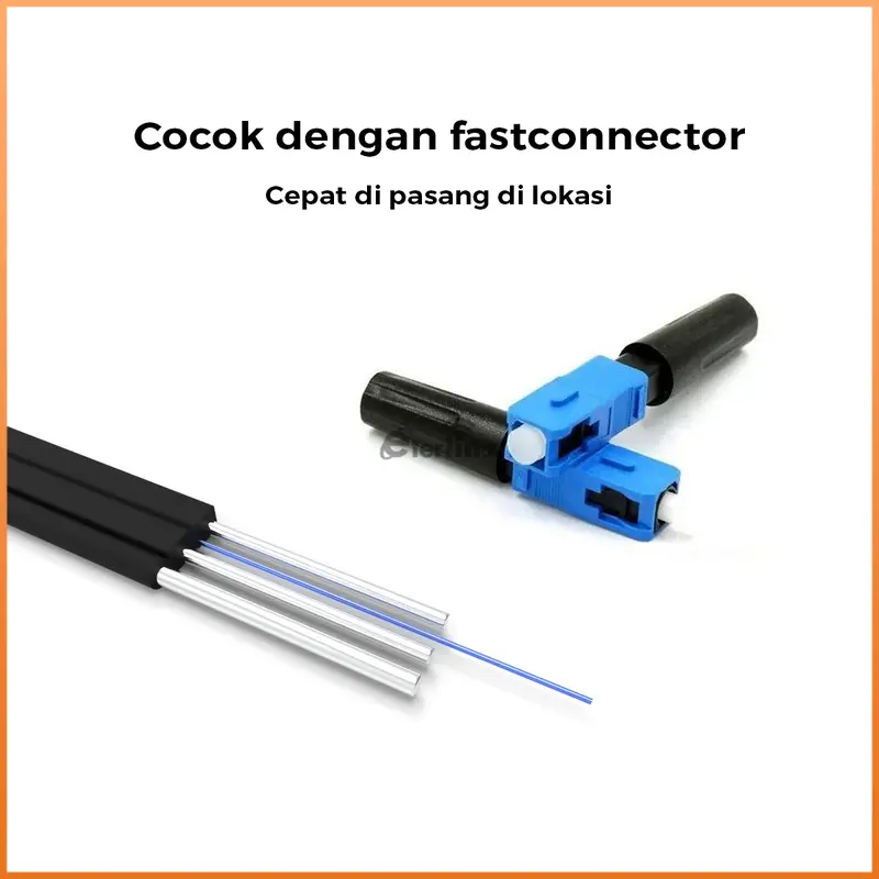 Kabel Fiber Optic Dropcore 1000M 1 core 3 seling BK fiber optik fiber  optic 3
