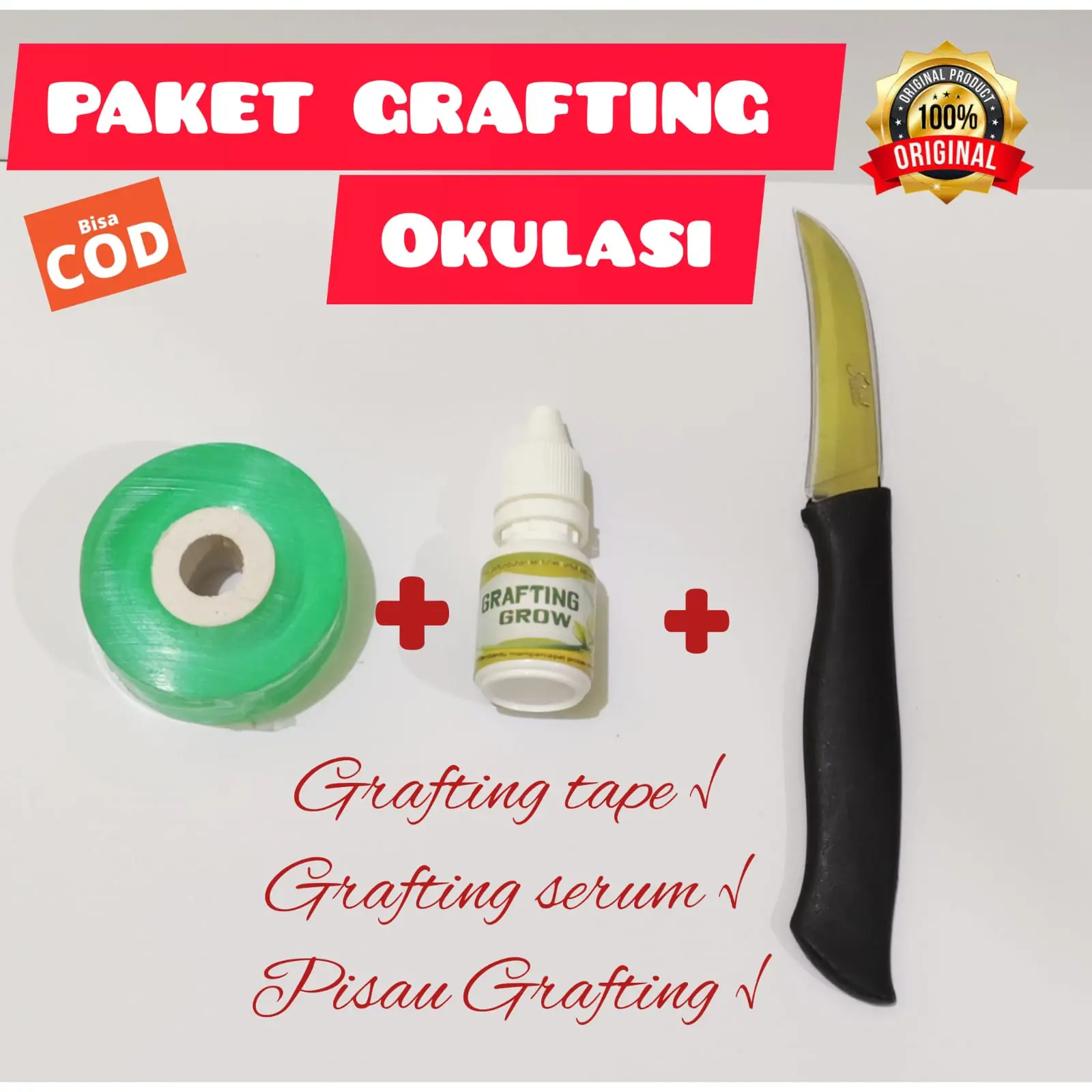 Paket Grafting tool, Paket Grafting lengkap, Paket okulasi, Alat grafting Tanaman