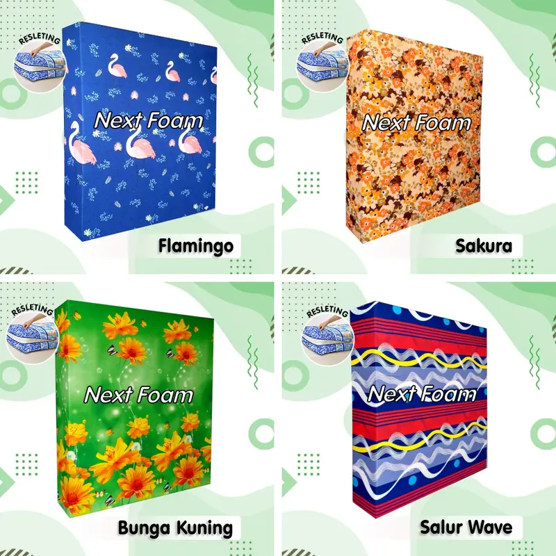 Sarung Kasur Busa Resleting Tebal 40 cm / Cover Kasur Busa Inoac / Sprei Resleting 2