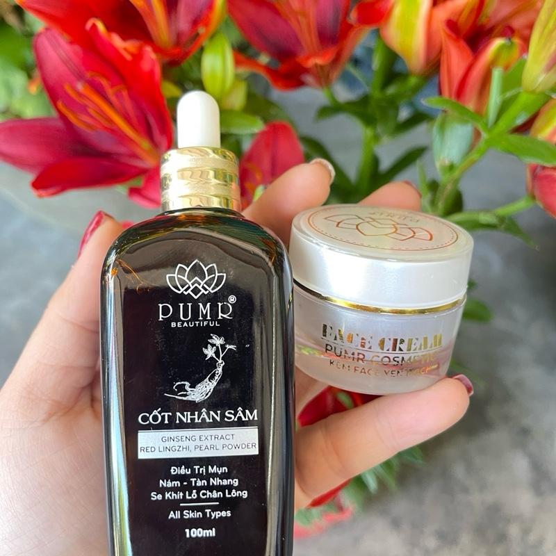 Combo Tái Da CỐT NHÂN SÂM & FACE YẾN MẠCH PUMR  [3 mask đắp mặt ] 4