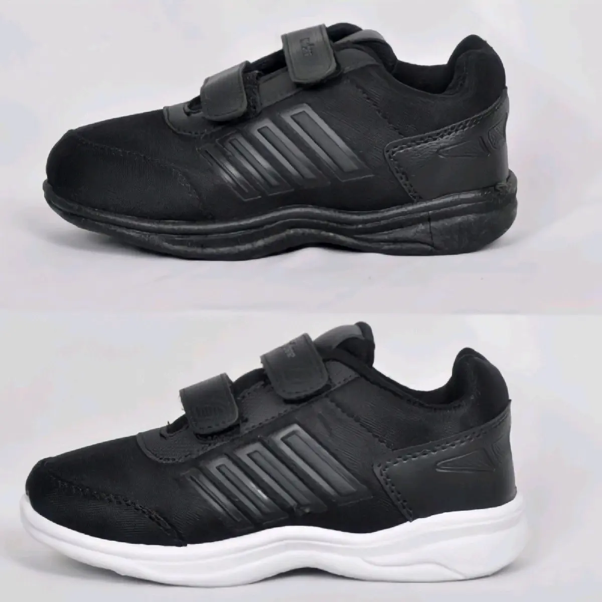 SEPATU anak Hitam / putih polos sd/SMP kualitas pabrik fashion sd