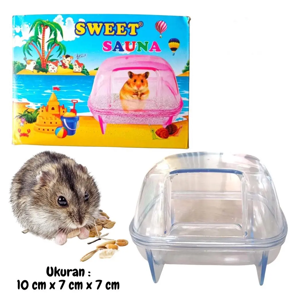 TEMPAT MANDI HAMSTER / TOILET HAMSTER / SWEET SAUNA BY HAMSTER TASIK