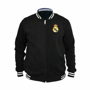 JAKET HOODIE VARSITY DISTRO BOLA MADRID. TERBARU UNISEX PRIA WANITA