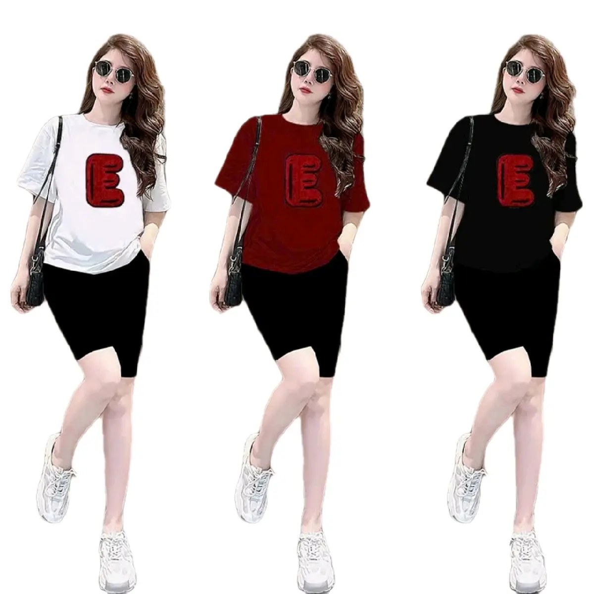 Bộ Lửng Thể Thao Cotton Thêu Logo Chữ E Nhập QC Cao Cấp LCE01