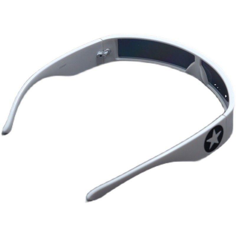 Product Introduction of Millennial Hot Girl Future Tech Sense Rectangular One-piece Narrow Frame Sunglasses Unisex Trendy Party Cycling Sunglasses 6