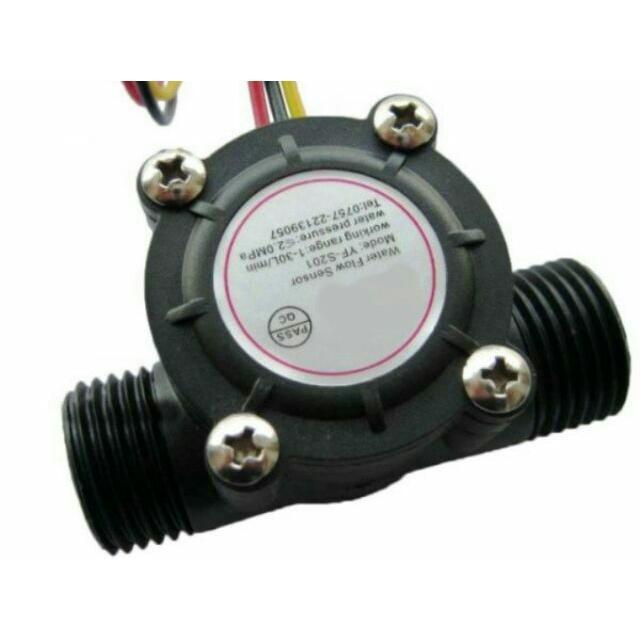 Arduino 5V Water Flow Sensor (Hall Effect ) YF-S201 - TikTok Shop Malaysia