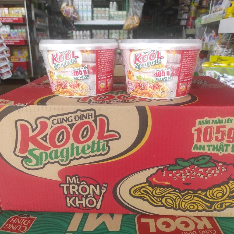 Thùng 12 bát mì trộn cung đình Kool Spaghetti (12 bát x 105g)