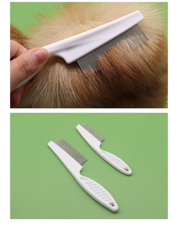 Product Introduction of Pet comb, grooming device, cat and dog supplies, flea comb, dog comb, dense tooth comb, row comb, dog grooming, flea removal special 6