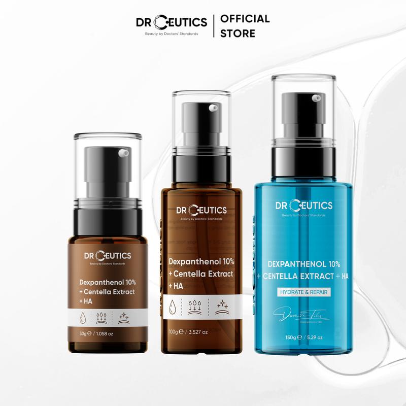 DRCEUTICS Tinh Chất B5 Cấp Ẩm Và Hỗ Trợ Phục Hồi Da Dexpanthenol 10% + Centella Extract + HA (30g) Serum Dưỡng Ẩm Da