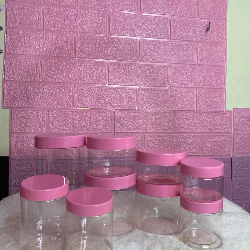 (Combo 10 hủ ) pet trong nắp màu 100g-200g-250g-300g đựng kem body,gia vị ,tp 2