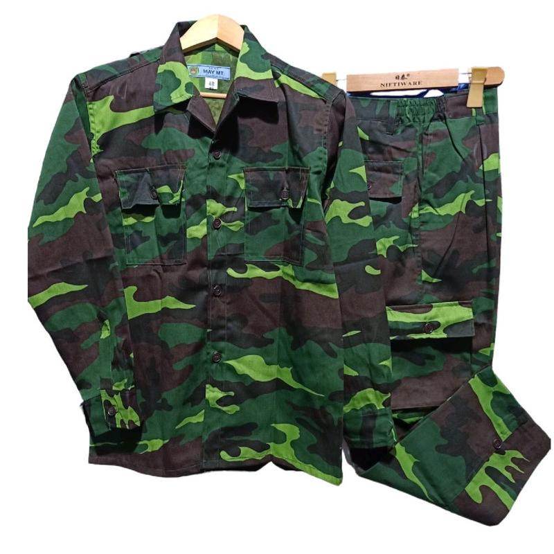 NAM SET Bộ bảo hộ lao động vải kaki màu xanh quần 5 túi thiết kế phom xuông rộng rãi phù hợp cho cả nam và nữ mặc đi làm đi chơi