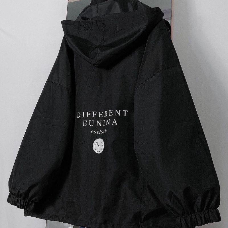 Áo Khoác Menswear Jacket Dù Different Đen Form Rộng Nam Nữ Unisex Top bán chạy - BingBing