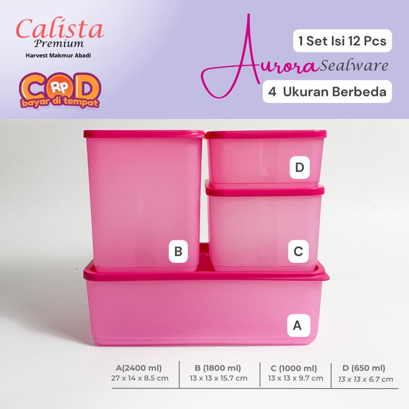 Product Introduction of [CALISTA] Aurora Sealware isi 12 Pcs BPA Free 0
