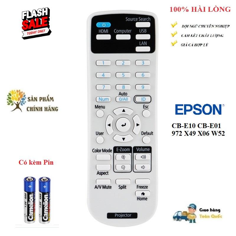 Remote Điều khiển máy chiếu Epson CB-E10 CB-E01/972/X49/X06/W52- Hàng chính…