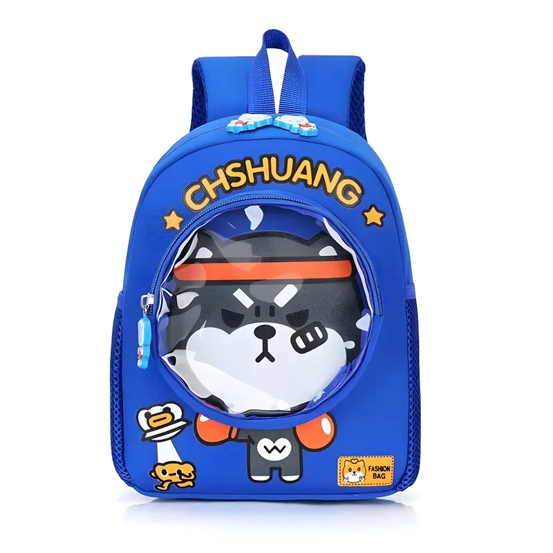 Tas Ransel Anak PVC Motif Hewan Kartun Lucu Tas Fashion Sekolah Mini Transparan TK/Sd Perempuan Laki-Laki Sd Sd 5
