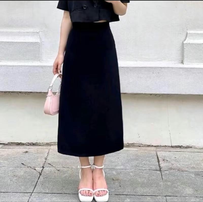 Product Introduction of Chấn váy chữ A dáng suông dài xẻ tà sau, chân váy bút chì nữ, váy thiết kế women 4