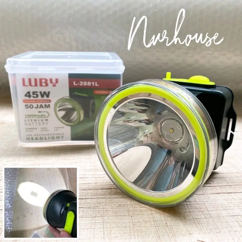 senter kepala jumbo luby 45 Watt baterai 10000mah L 2881 1