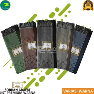 SORBAN HAJI SORBAN  Dewasa ARAFAT LIST PREMIUM