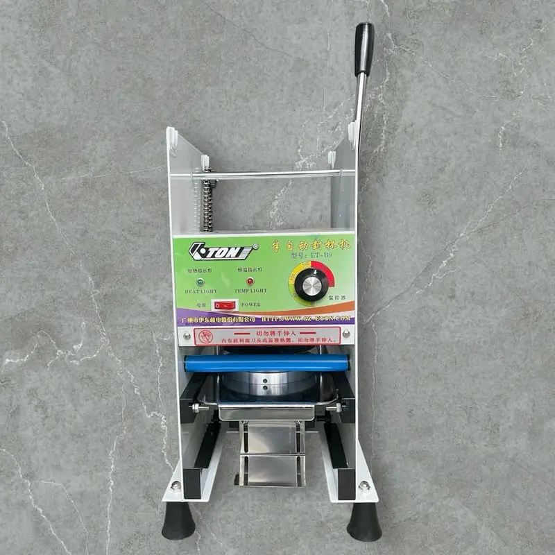 Máy ép miệng ly tự động cuốn màng Eton B9 2