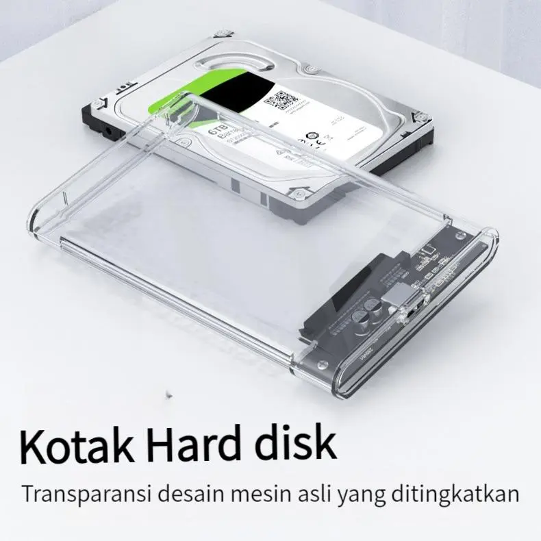 Enclosure 2.5 Inch USB3.0 Casing Harddisk External Hard Drive Enclosure Disk Data Portabel SSD Enclosure Plastic Pc 0