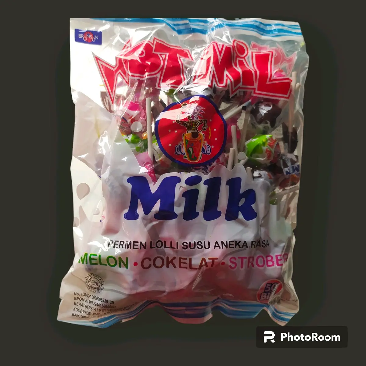 Hot milk @50 pcs Permen Susu - Permen Lolipop Sag isi 50 pcs Candy Food Snack Manis