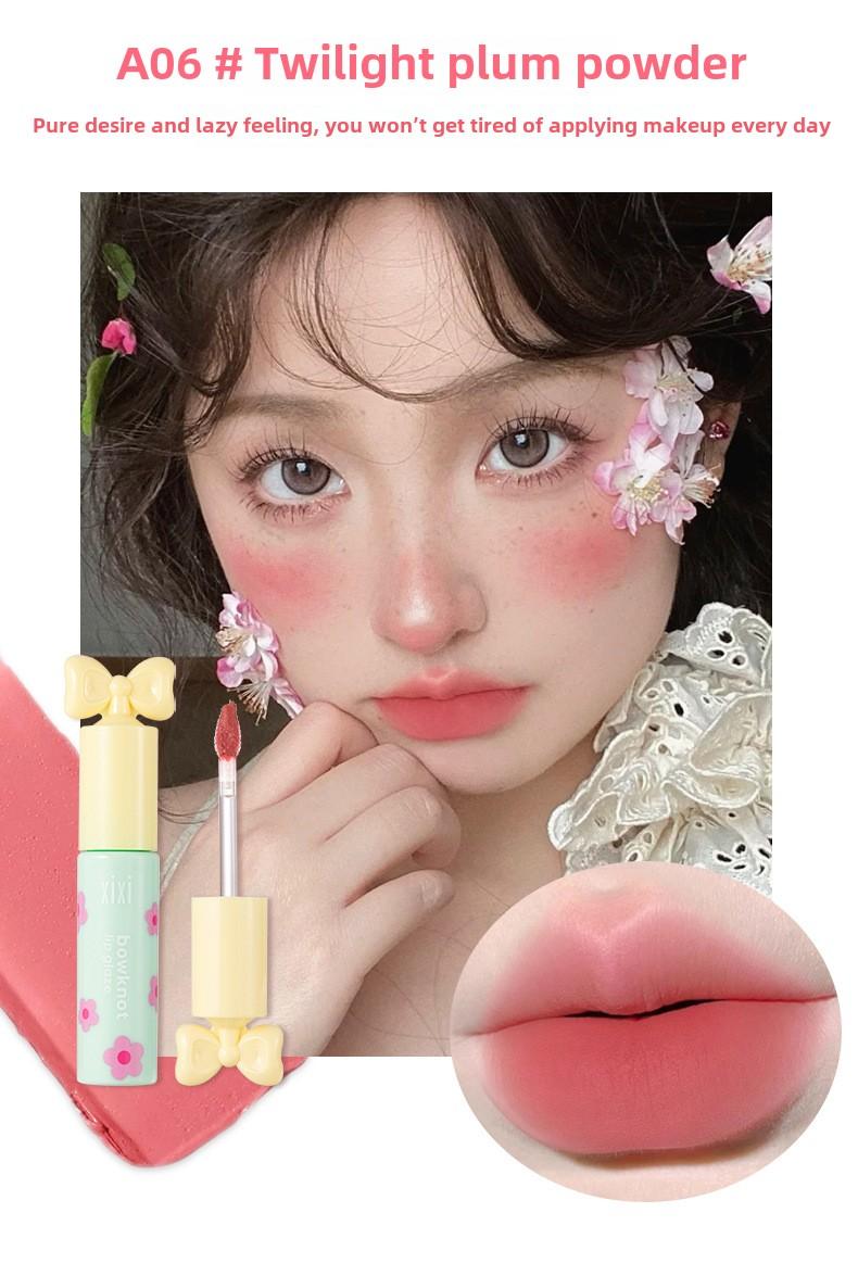 Product Introduction of xixi Manta Flower Velvet Matte Lip Glaze 2 pieces 80% off Velvet matte matte surface is not easy to stain the cup, whitening and not picky about skin color 11