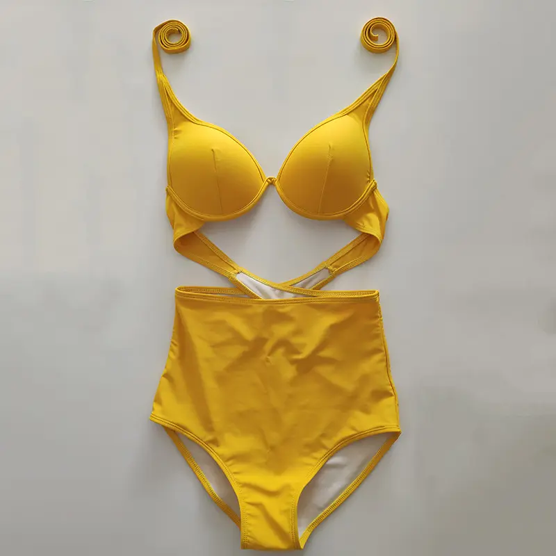 Etsy Bikini cao cấp đồ bơi 1 mảnh dây buộc có đệm bikini một mảnh thời trang bodysuit siêu tôn dáng bikini liền thân 7