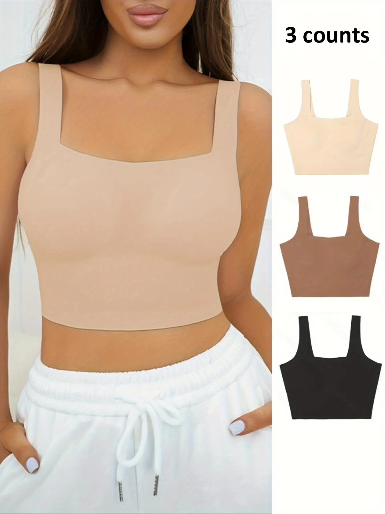 Women's Solid Wireless Bra, Breathable Comfortable Seamless Bra, Women's Lingerie for All Seasons