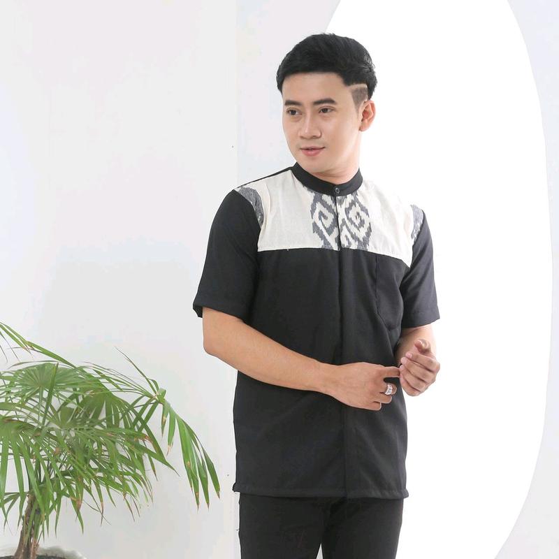 Kemeja tenun | baju koko pria | baju ramadhan | baju tenun 1
