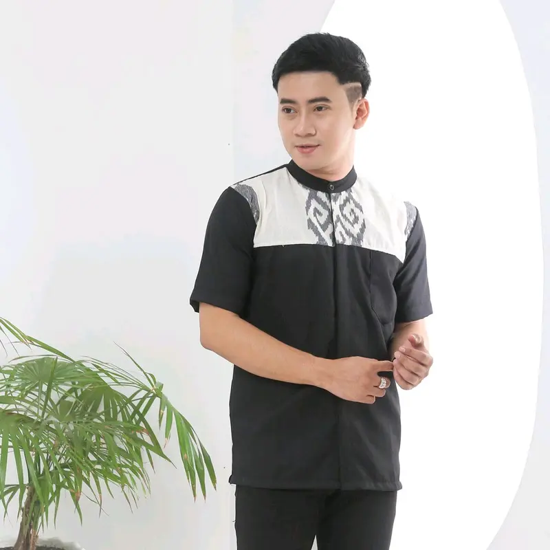 Kemeja tenun | baju koko pria | baju ramadhan | baju tenun 1