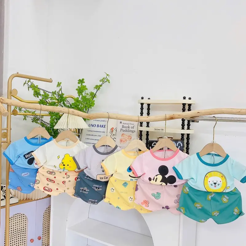 Đồ bộ cho bé trai-đồ bộ cho bé gái-đồ bộ thun tăm loại 1 cho bé đi học đi chơi Suits & Sets nỉ jean