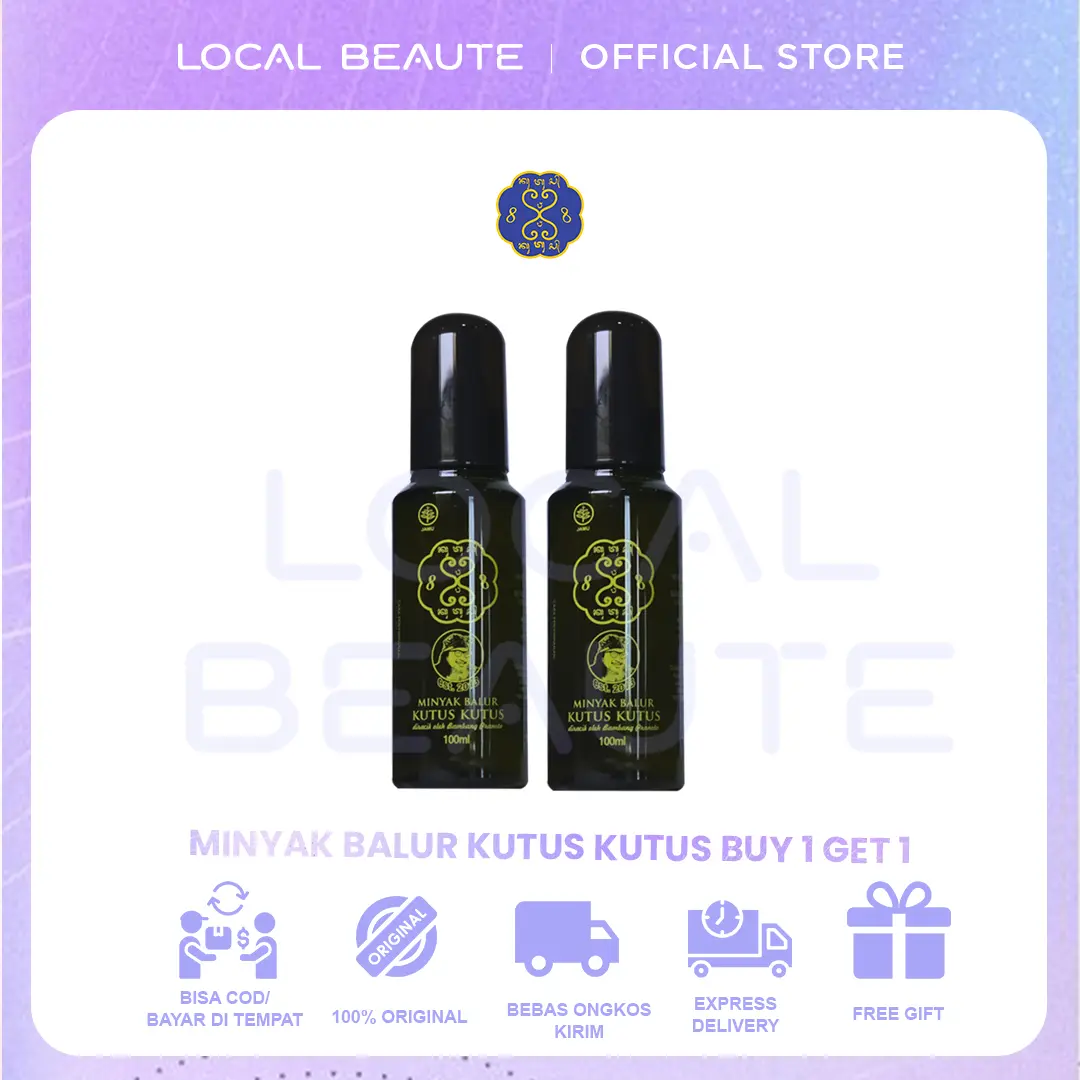 BELI 1 GRATIS 1 Minyak Kutus Kutus Herbal Organic - 100ml botol