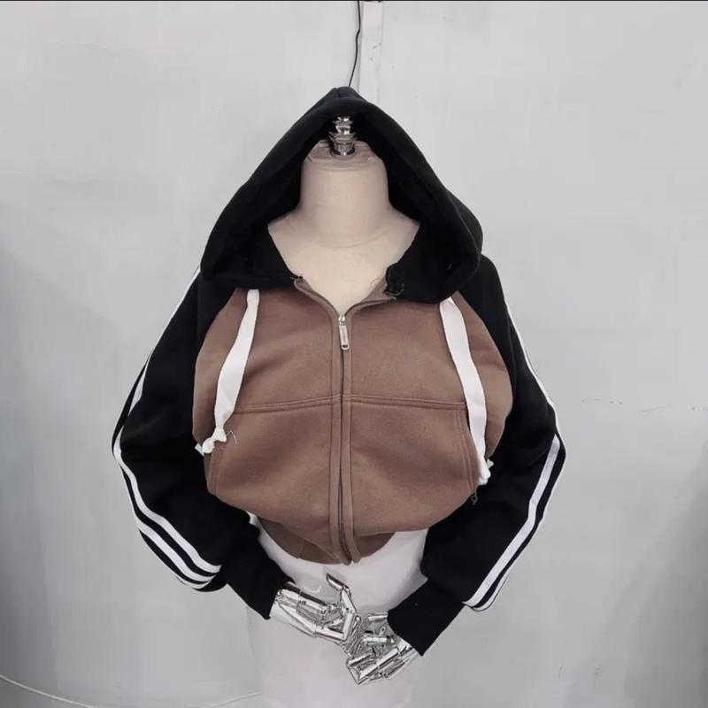 ÁO KHOÁC NỈ MỎNG RAPLANG,CÓ NÓN,3 TÚI,SỌC TAY