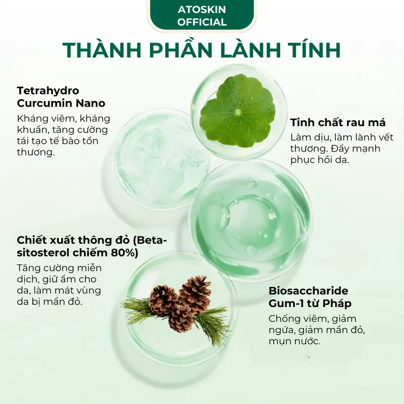(Combo 2) - Kem Dưỡng Atoskin 30g Hỗ Trợ Giúp làm dịu da khi bị: Viêm da, ngứa ngáy, khô da, vảy da, bong tróc 50g 3