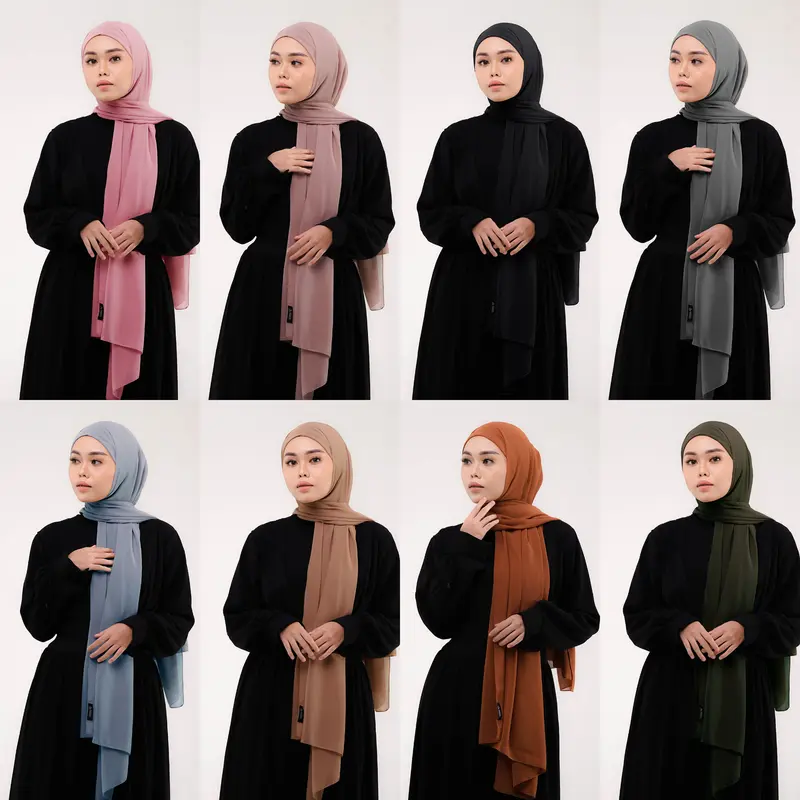 Ansania Premium Scarf - Pashmina Syafaa Inner instant - Hijab Kerudung Pashmina 3